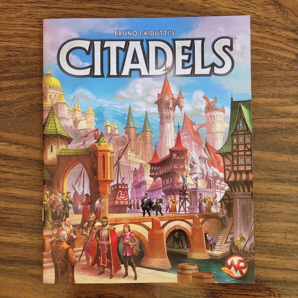 Citadels Instructionβ Manual Rules Booklet Bruno Faidutti Card Game Replacement